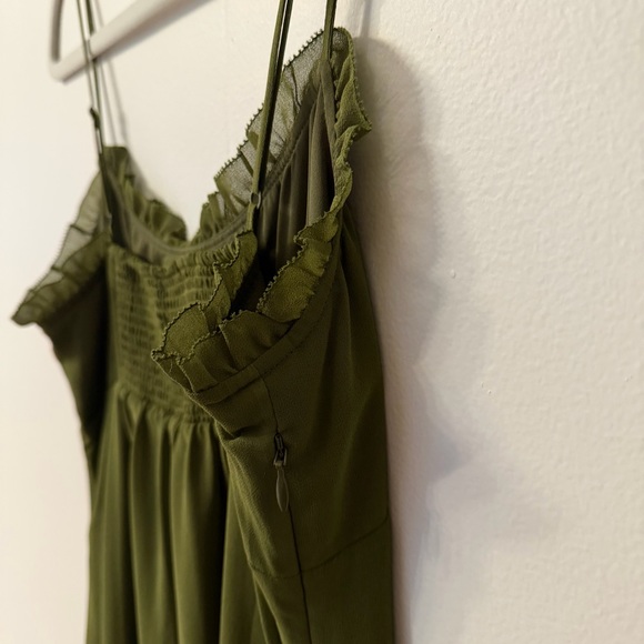 Aritzia Wilfred Olive Green Sister Dress NWT - Picture 7 of 12